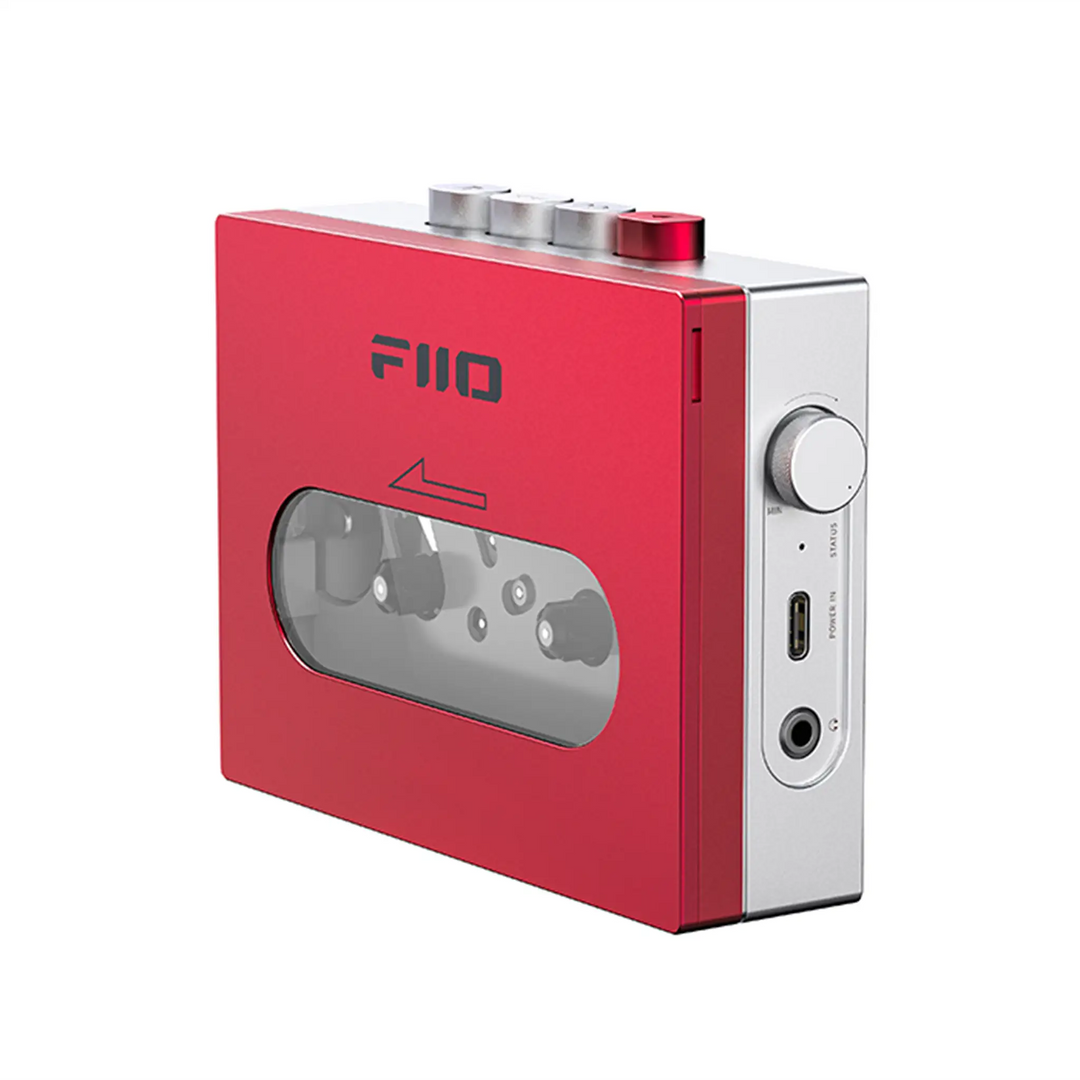 FiiO CP13 red left 3 quarter angle whitebox