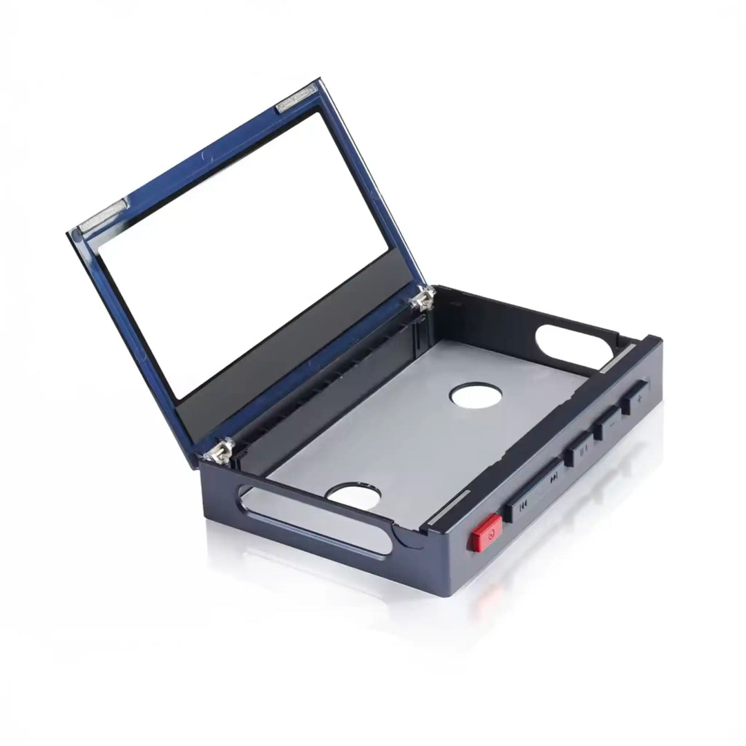 FiiO SK-M21C case blue sitting open top whitebox