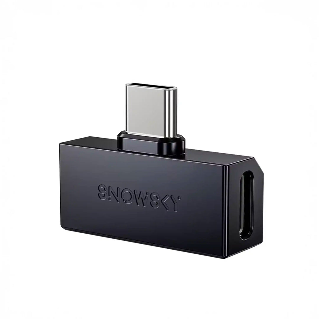 FiiO Tiny A black DAC and amp standing front right 3 quarter whitebox