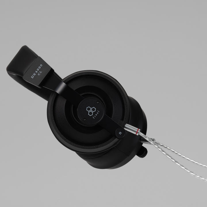 Final Audio DX4000 CL headphone right side view with cable attached whitebox
