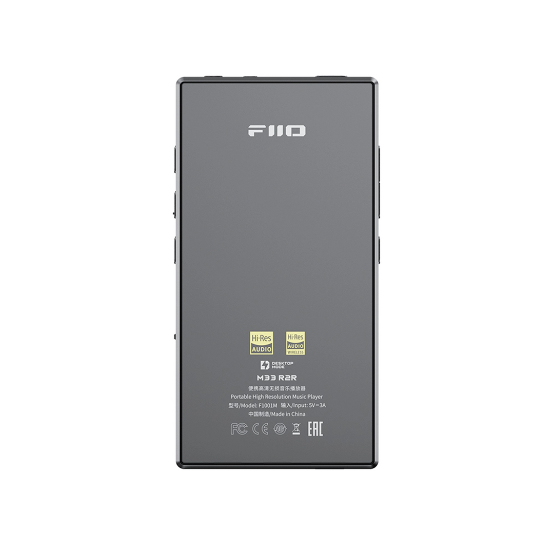 FiiO M33 digital audio player grey rear whitebox