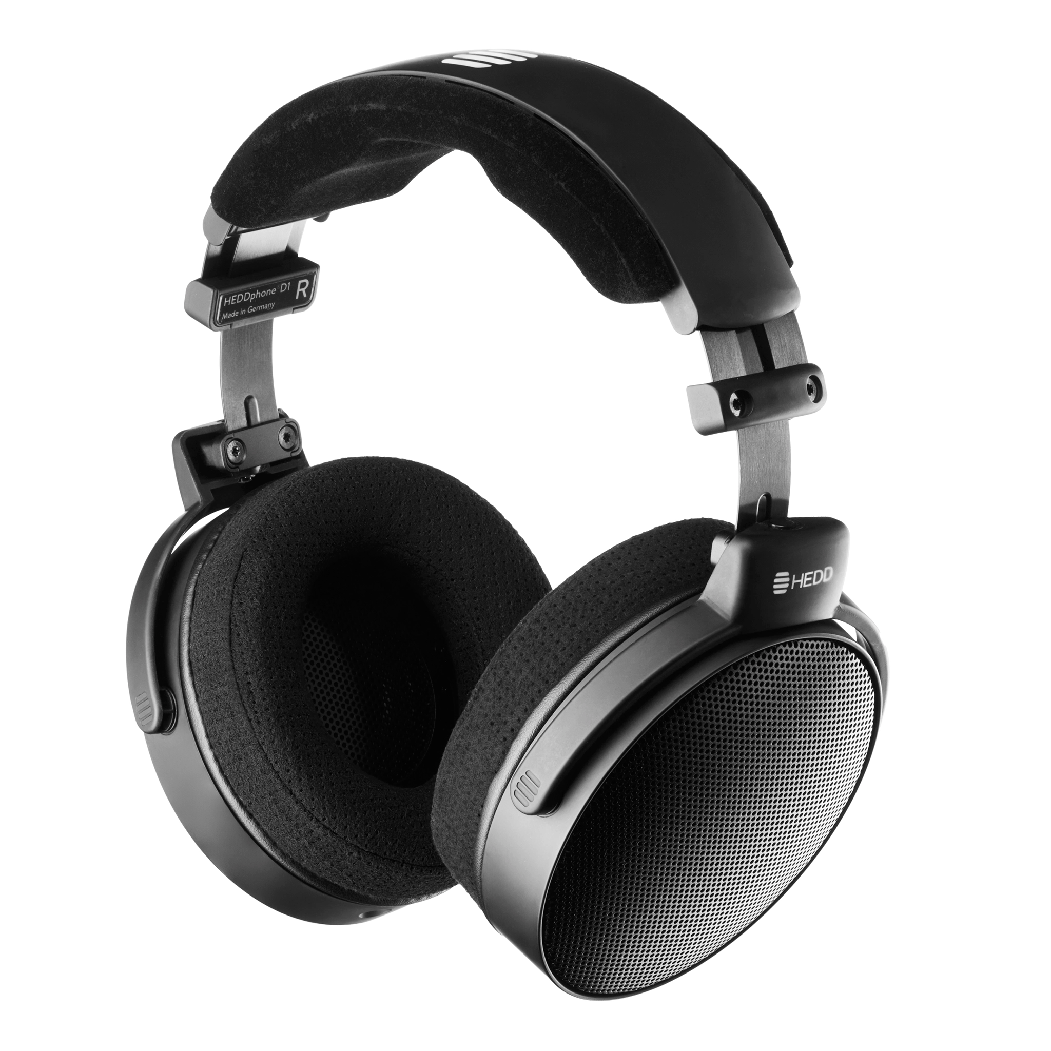 HEDD Audio D1 headphones rear right 3 quarter whitebox