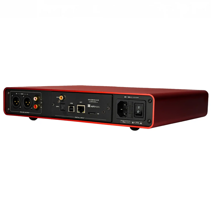 HIFIMAN Serenade Jr DAC amp sitting rear right 3 quarter angle eye level whitebox