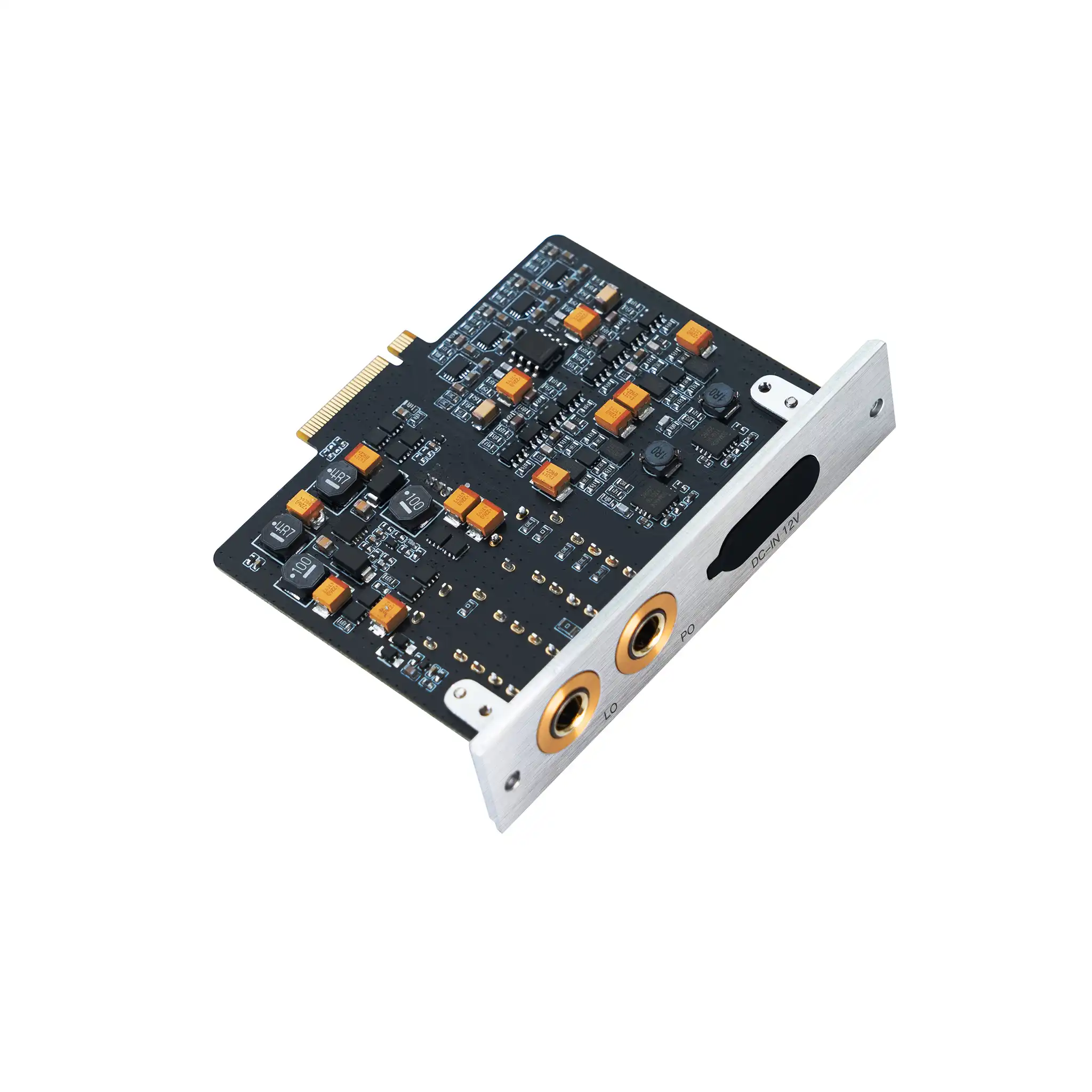 iBasso AMP17 amp card birdseye view rotated right 90 degrees whitebox