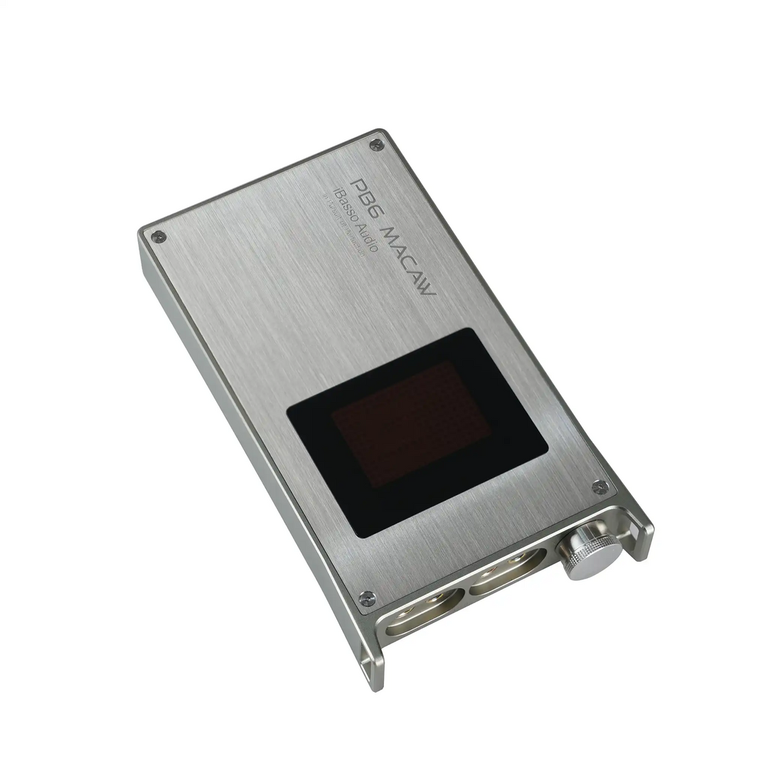 iBasso PB6 Macaw lying rotated 30 degrees left whitebox