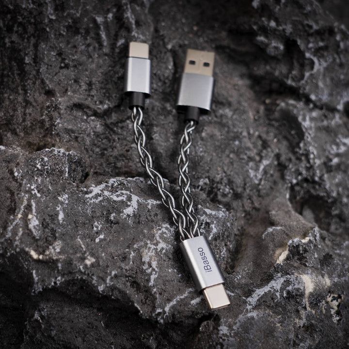 iBasso CB19 USB-C Cable + Y Adapter | USB-C to C / USB-A Power-Bloom Audio