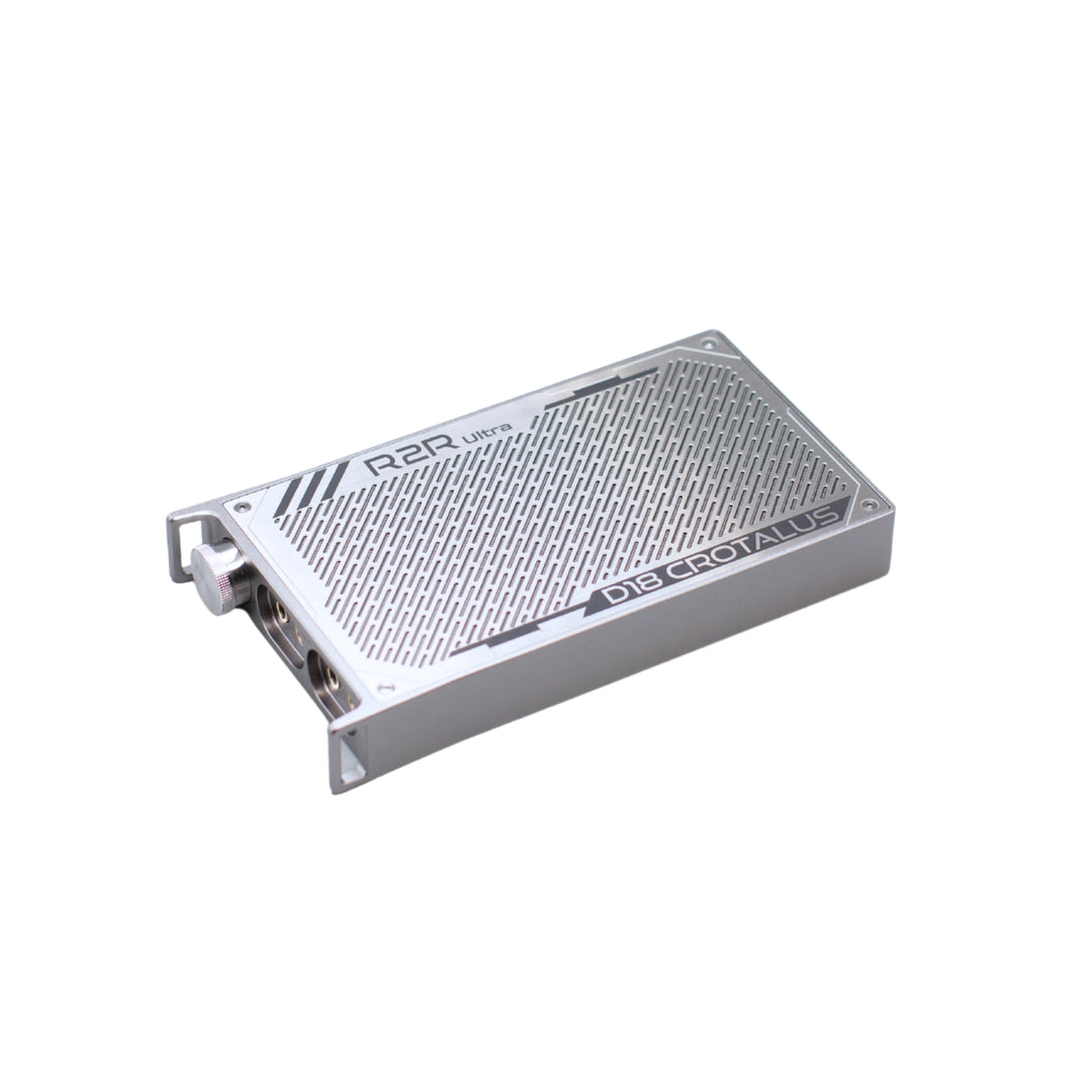 iBasso D18 Crotalus dac and amp face down whitebox