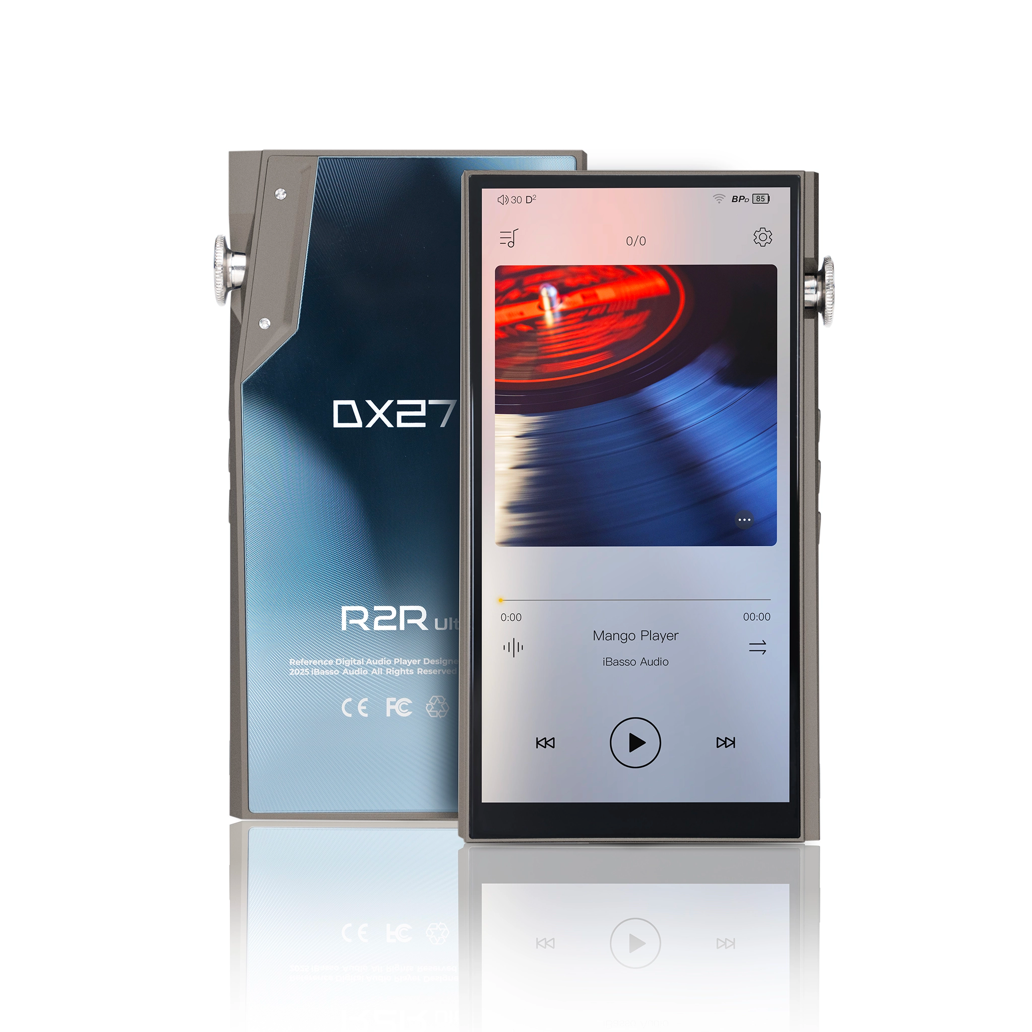 iBasso DX270 R2R Ultra DAP grey x2 front and back center whitebox