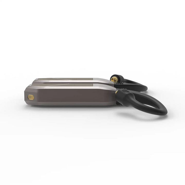 iFi Audio GO pod Max lying face up side profile view whitebox