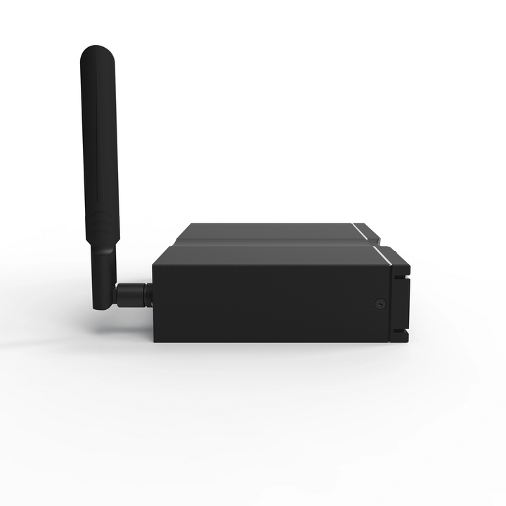 iFi NEO Stream 3 left side profile with antenna whitebox