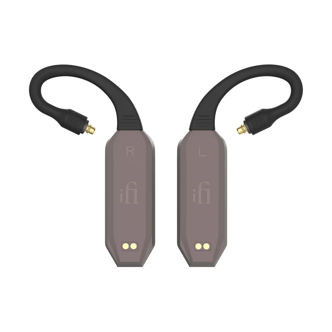 iFi Audio GO pod Max lying face down Birdseye view whitebox