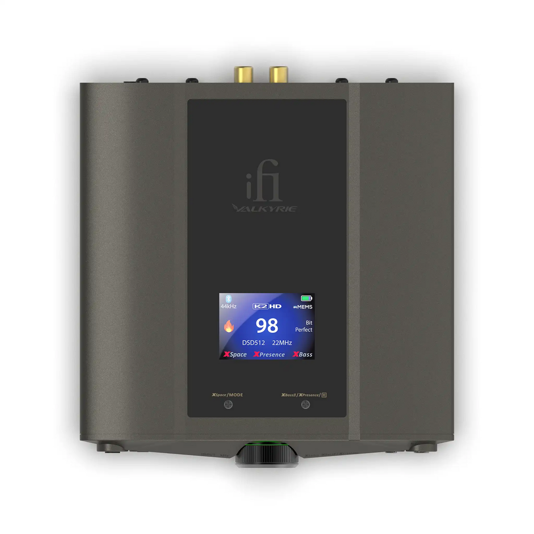 iFi Audio iDSD Valkyrie black amp top bird's eye whitebox