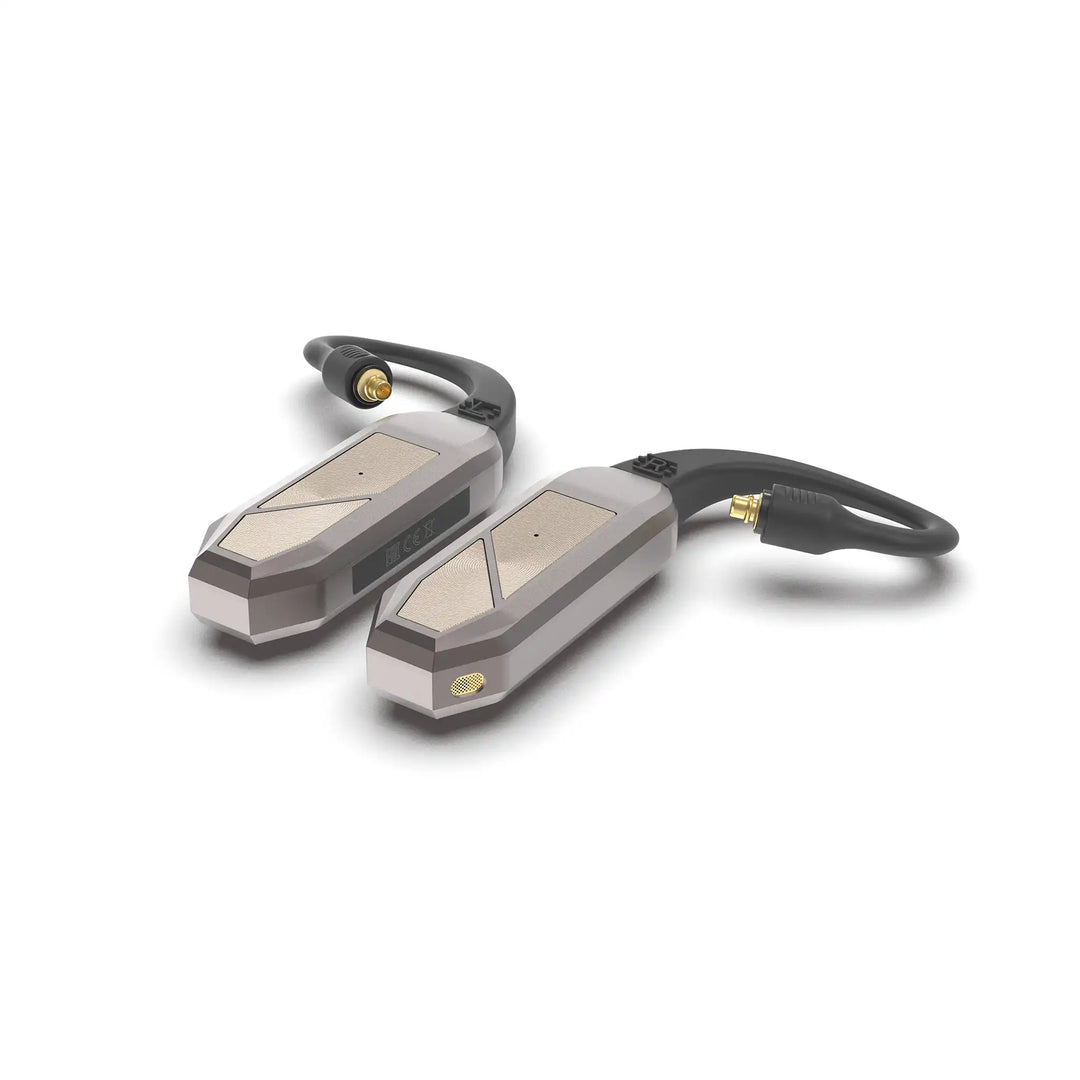 iFi Audio GO pod Max lying face up top down angle whitebox