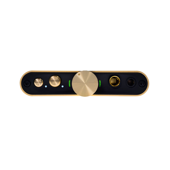 iFi hip-dac 2 gold front over white background