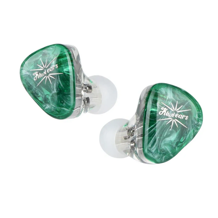 Kiwi Ears Orchestra Lite iems green front view whitebox