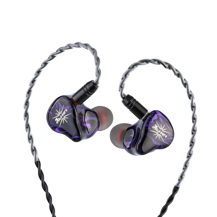 Kiwi Ears Quartet iems front view with cable whitebox