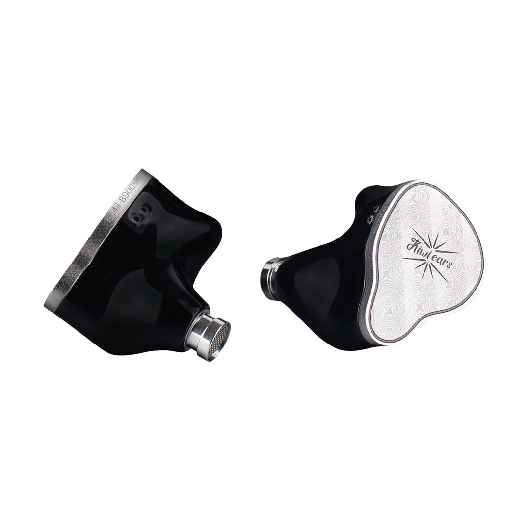 Kiwi Ears KE4 II iems front and side view center whitebox