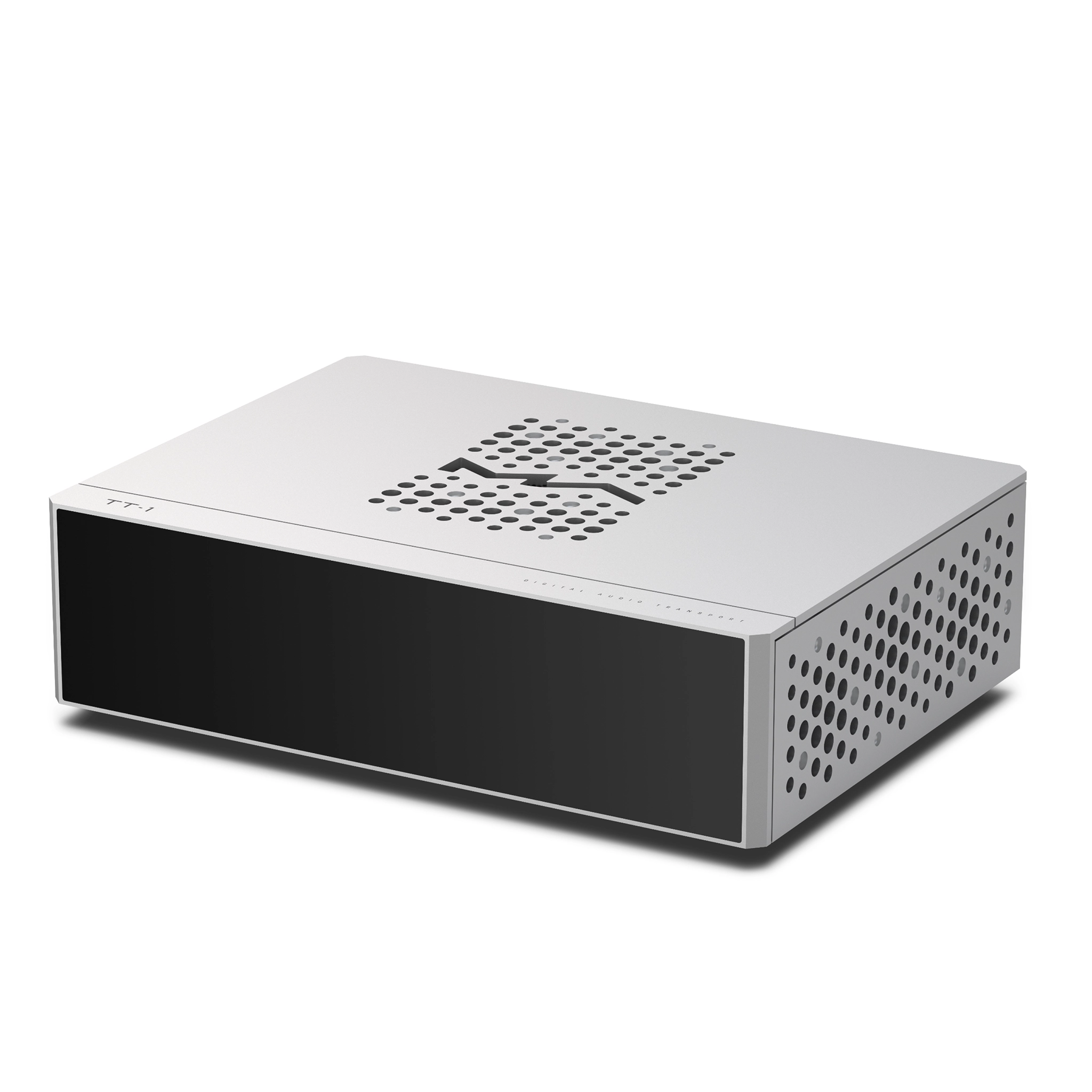 Matrix Audio TT-1 digital audio transport front right 3 quarter whitebox