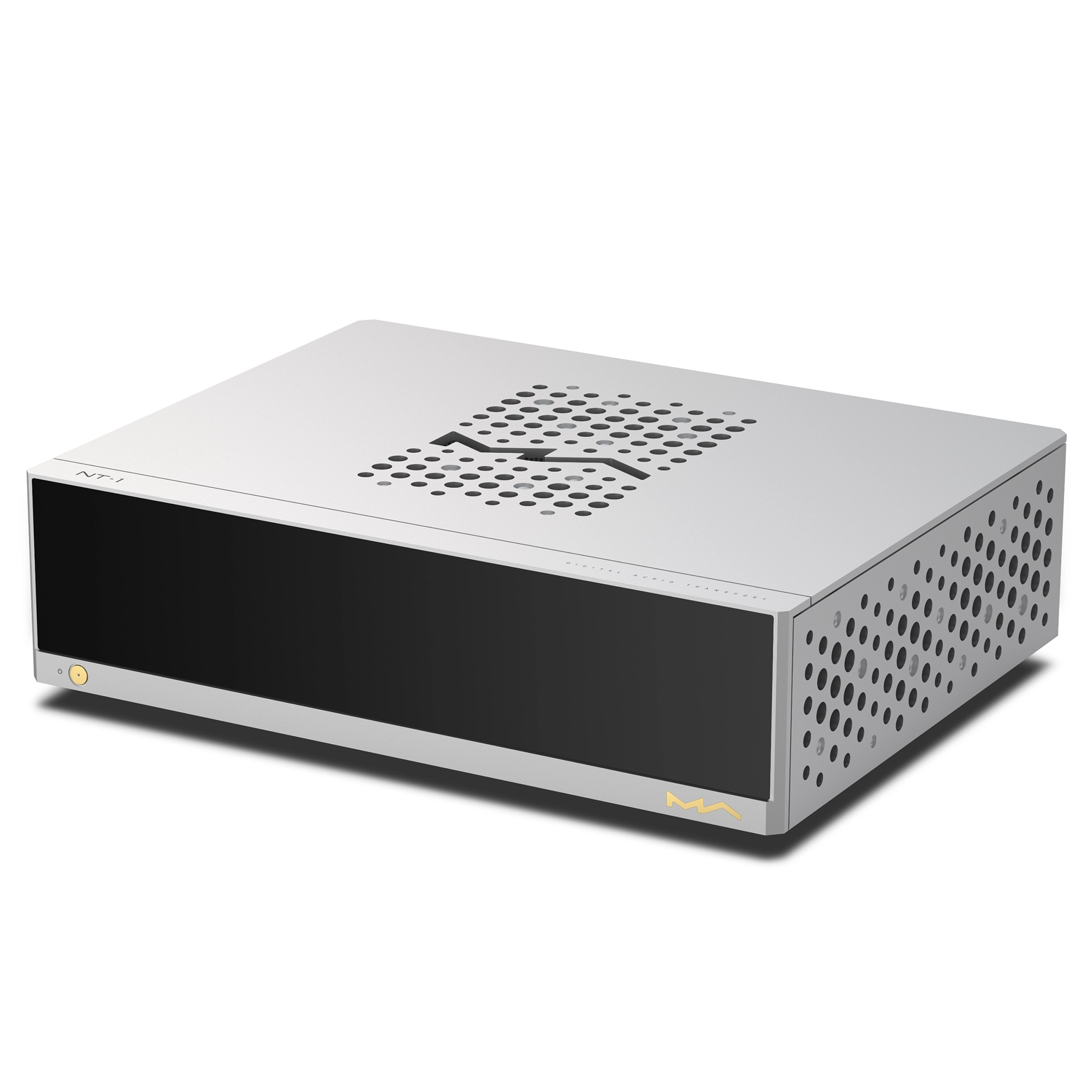 Matrix Audio NT-1 Digital Audio Transport front right 3 quarter whitebox