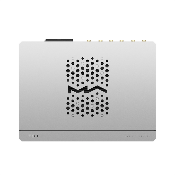 Matrix Audio TS-1 streamer, DAC and amp Birdseye view of top whitebox