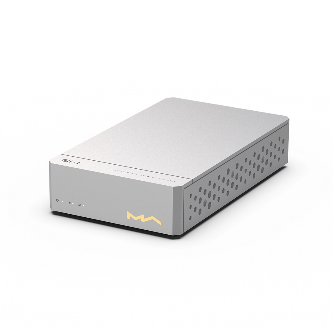 Matrix Audio SI-1 network isolator front right 3 quarter whitebox