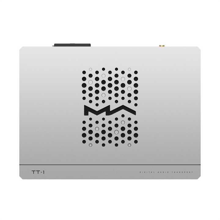 Matrix Audio TT-1 digital audio transport Birdseye view top whitebox