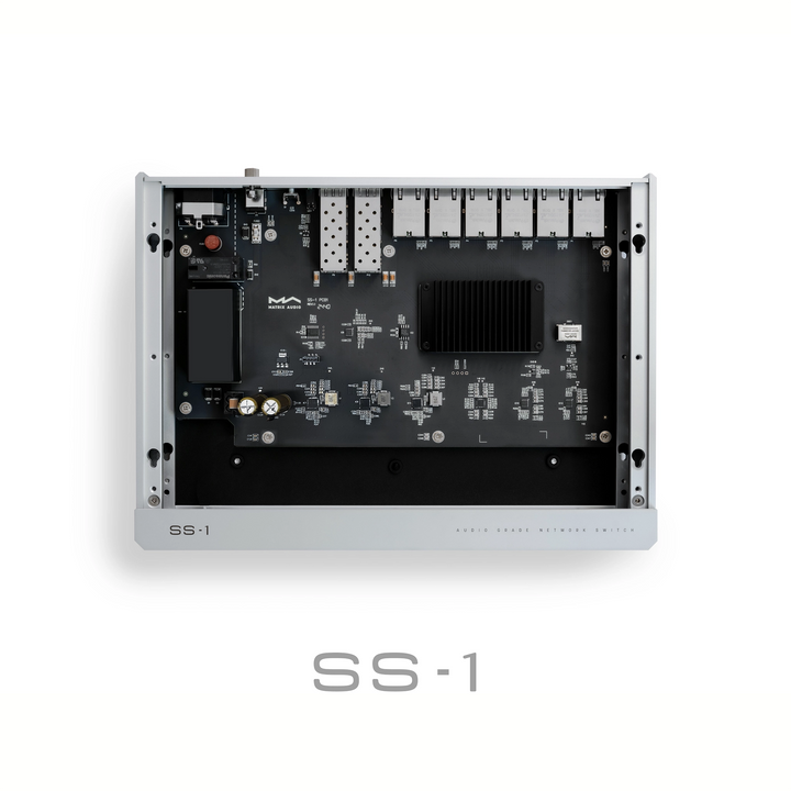 Matrix Audio SS-1 Birdseye view inside whitebox