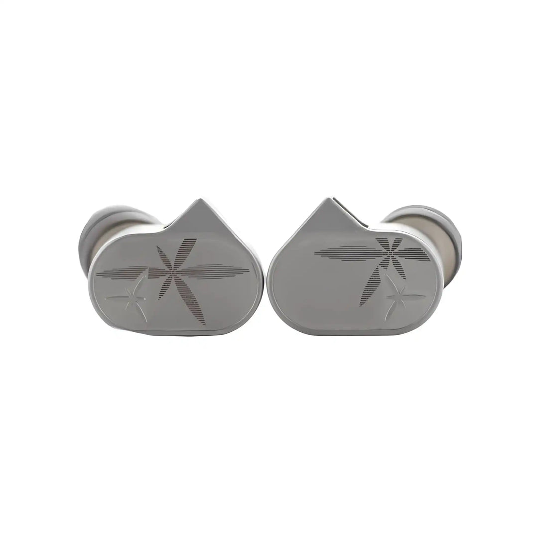 Moondrop Lan 2 IEMs sitting front center whitebox