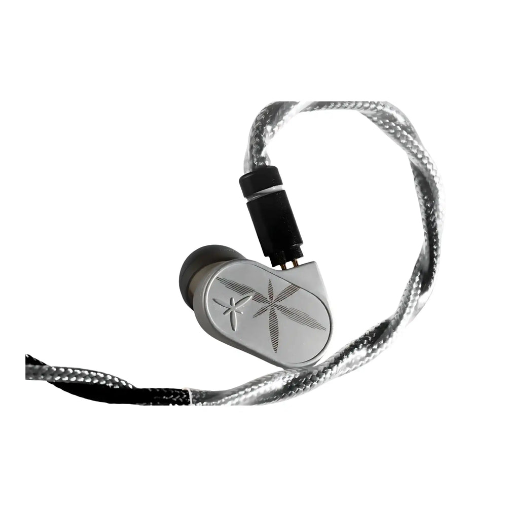 Moondrop Lan 2 IEM front floating with cable attached whitebox