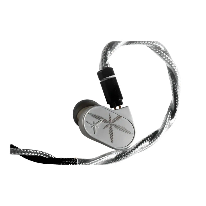 Moondrop Lan 2 IEM front floating with cable attached whitebox