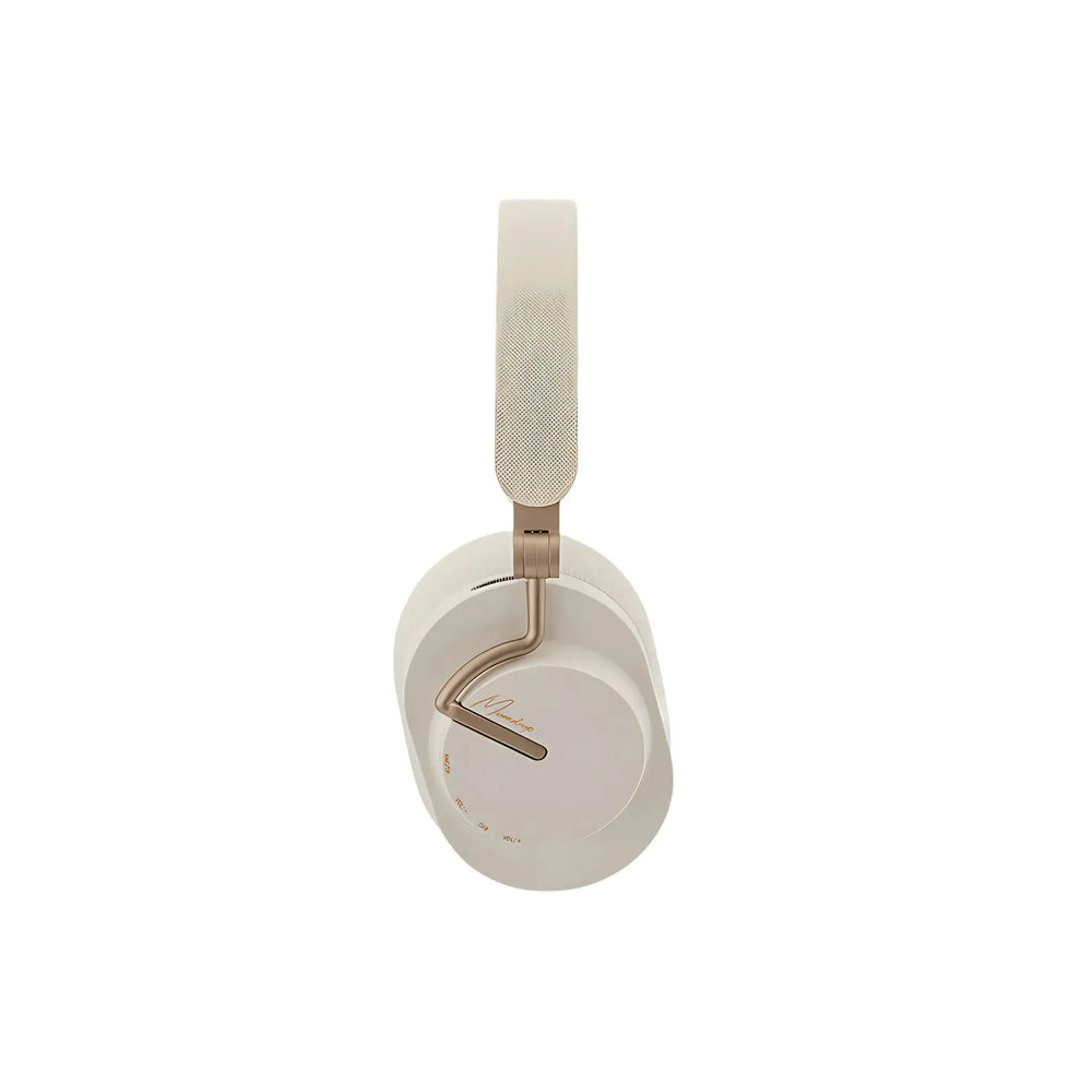 Moondrop Edge headphone in white side profile view whitebox