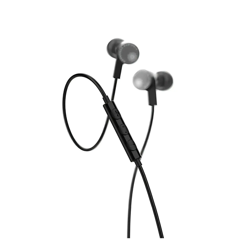 Moondrop Marigold IEMs closeup of three-button interface whitebox