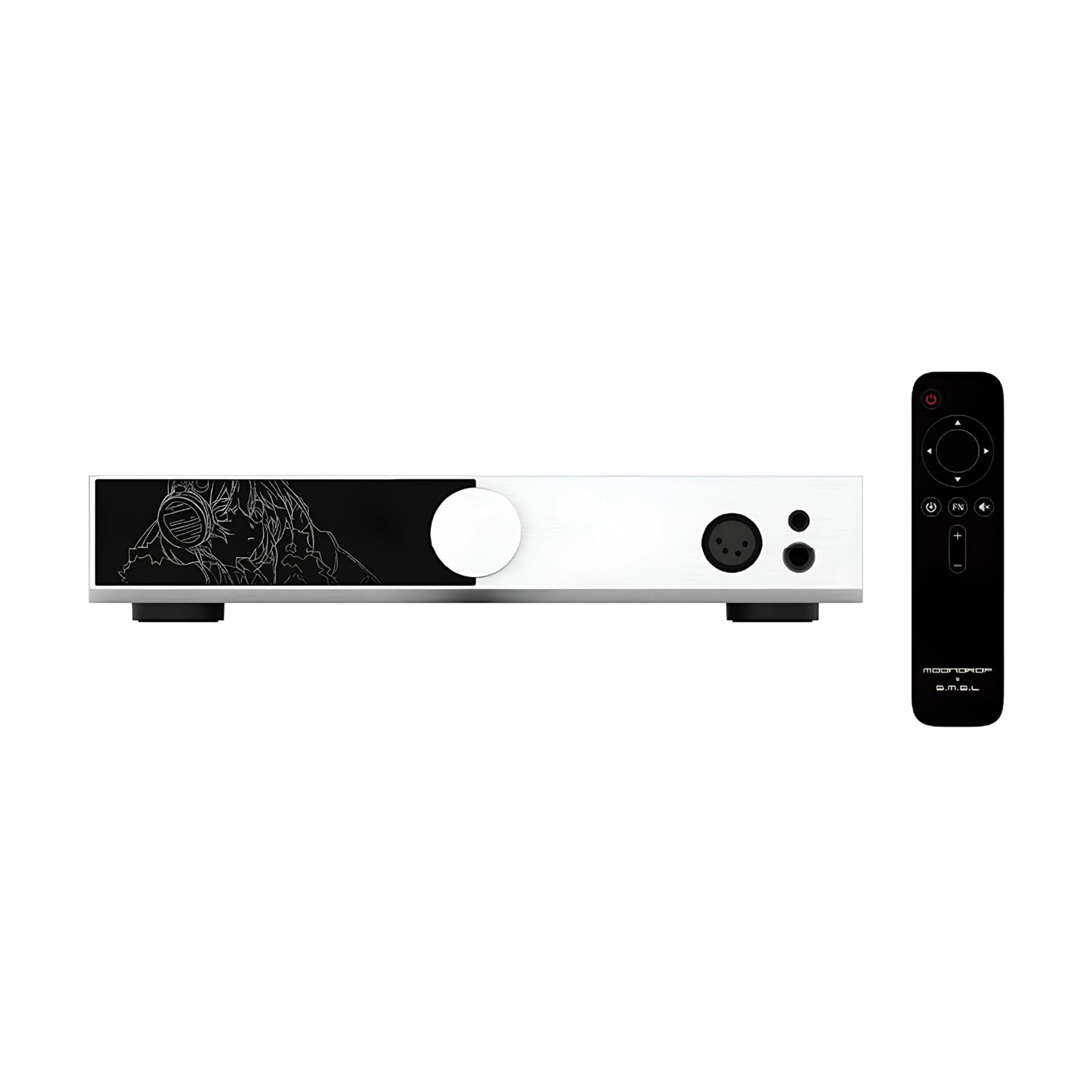 Moondrop SMSL DHA15 dac and amp front whitebox with remote 