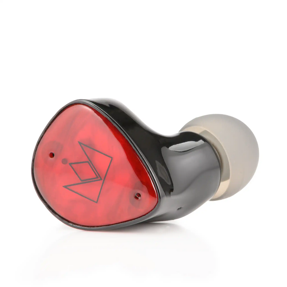 Noble Audio FoKus Amadeus TWS earphone front right 3 quarter angle whitebox