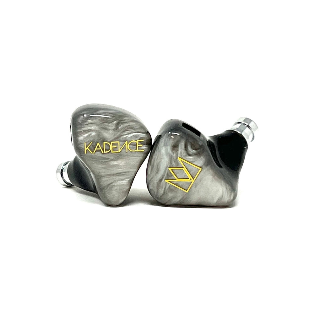 Noble Audio Kadence earphones front rotated over white background