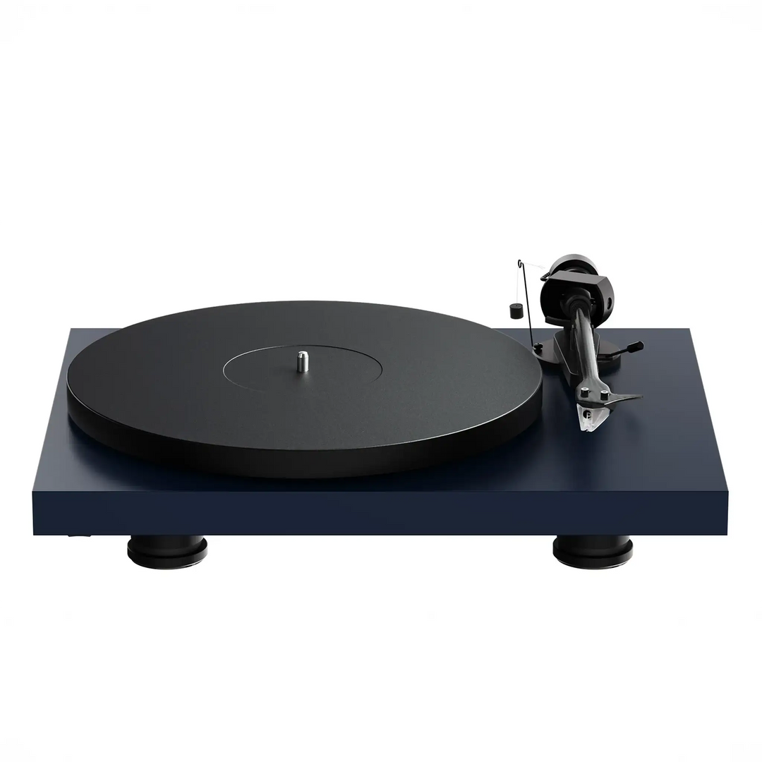 Pro-Ject Debut EVO 2 Satin Steel Blue top front whitebox