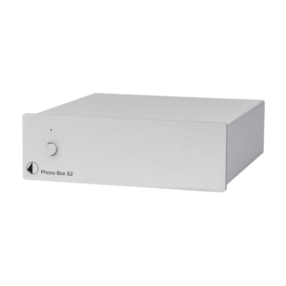 -Ject Phono Box S2 silver 3 quarter front whitebox