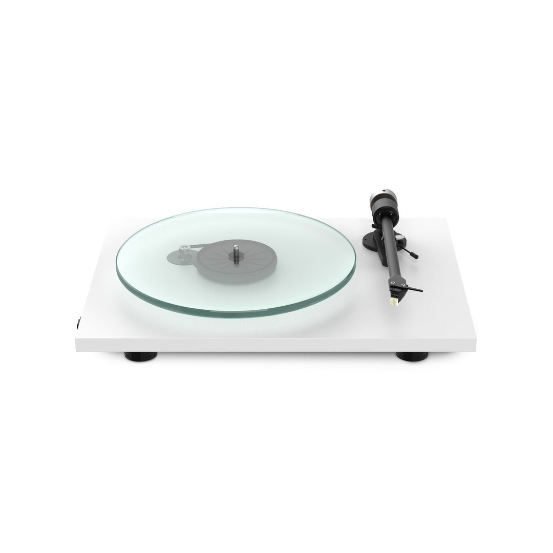 Pro-Ject T2 Super Phono white top front quarter without dust cover