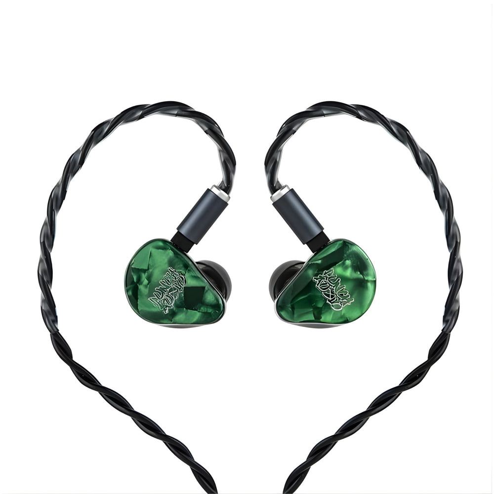 Punch Audio Portazo IEMs front with cable attached whitebox