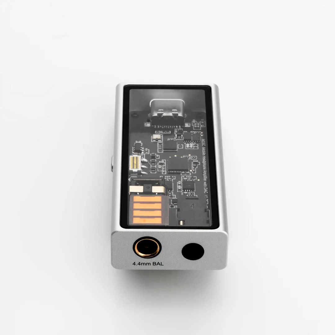 Questyle M15C DAC/amp bottom outputs view whitebox