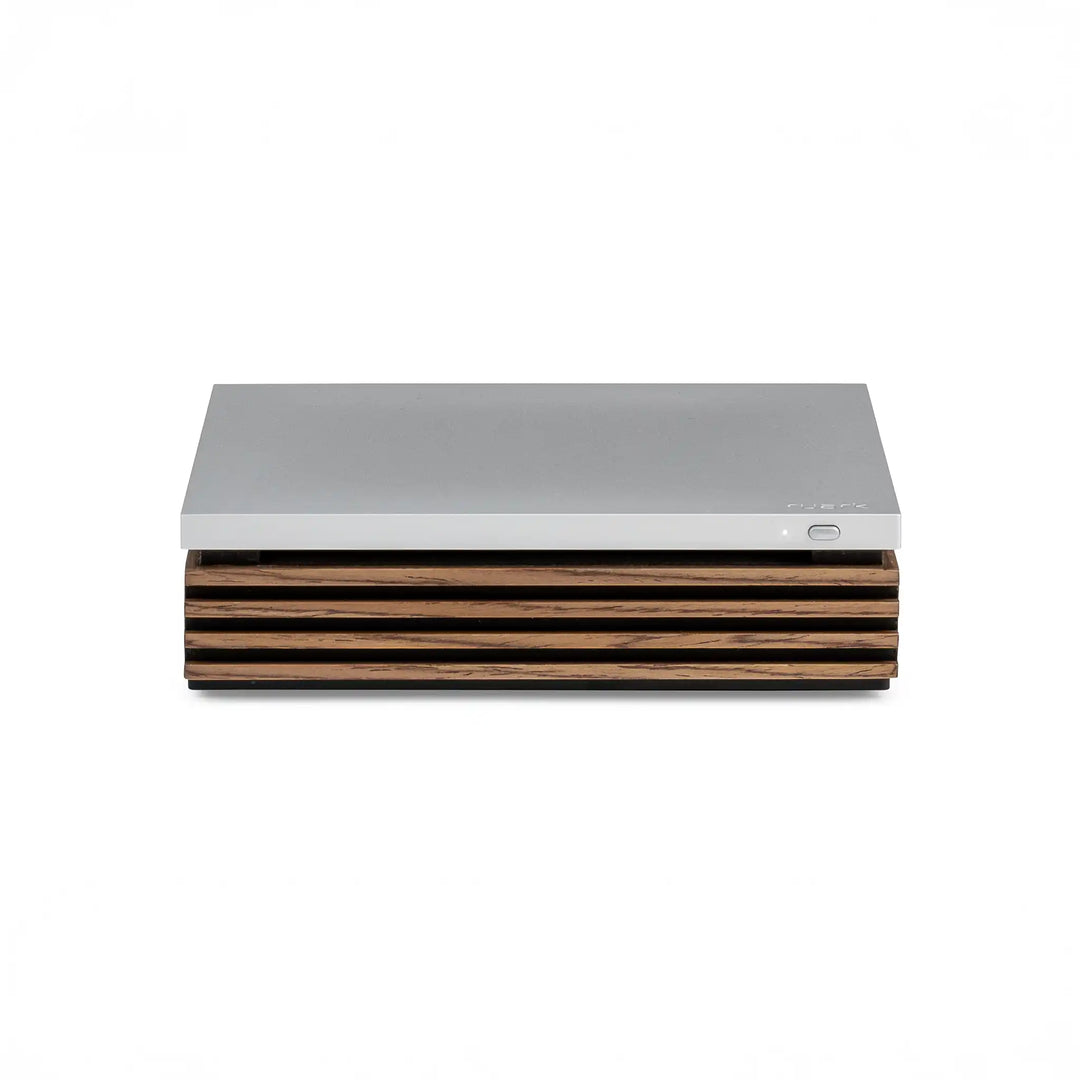 Ruark Audio R-CD100 player sitting front center whitebox