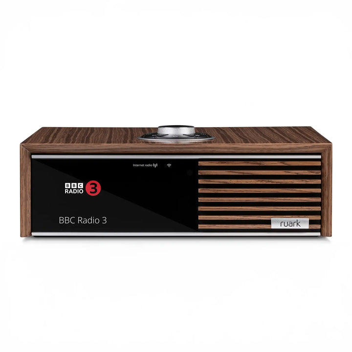 Ruark Audio R610 console in walnut front center whitebox