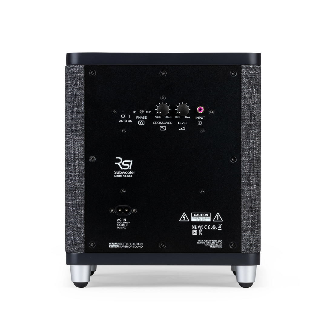 Ruark Audio RS1 Subwoofer rear center whitebox charcoal