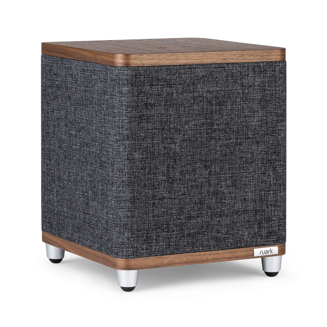 Ruark Audio RS1 Subwoofer front left whitebox walnut