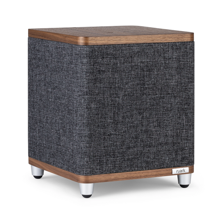 Ruark Audio RS1 Subwoofer front left whitebox walnut