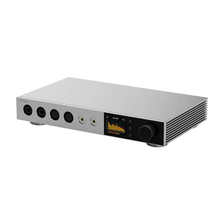 Topping A900 headphone amplifier front right 3 quarter whitebox