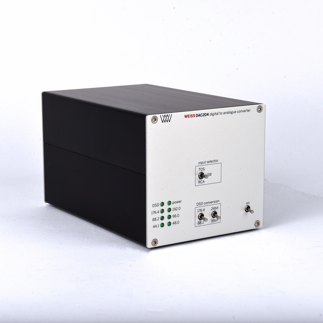 Weiss DAC204 MK2 front left 3 quarter whitebox