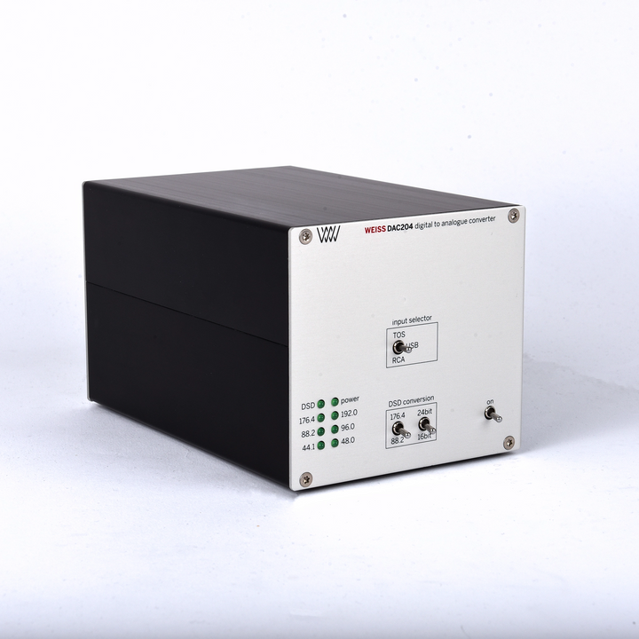 Weiss DAC204 MK2 front left 3 quarter whitebox