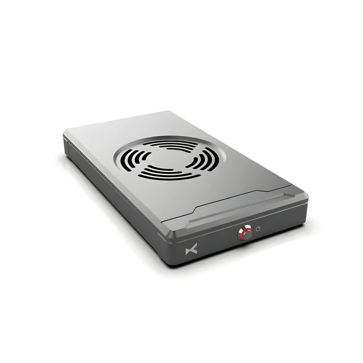 xDuoo 05 FS1 power supply and cooling stand lying face up whitebox