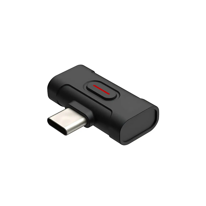 xDuoo MX-C1 bluetooth transmitter front top left corner 3 quarter whitebox